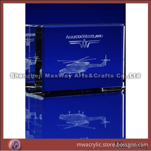 Helicopter Large Acrylic Award
